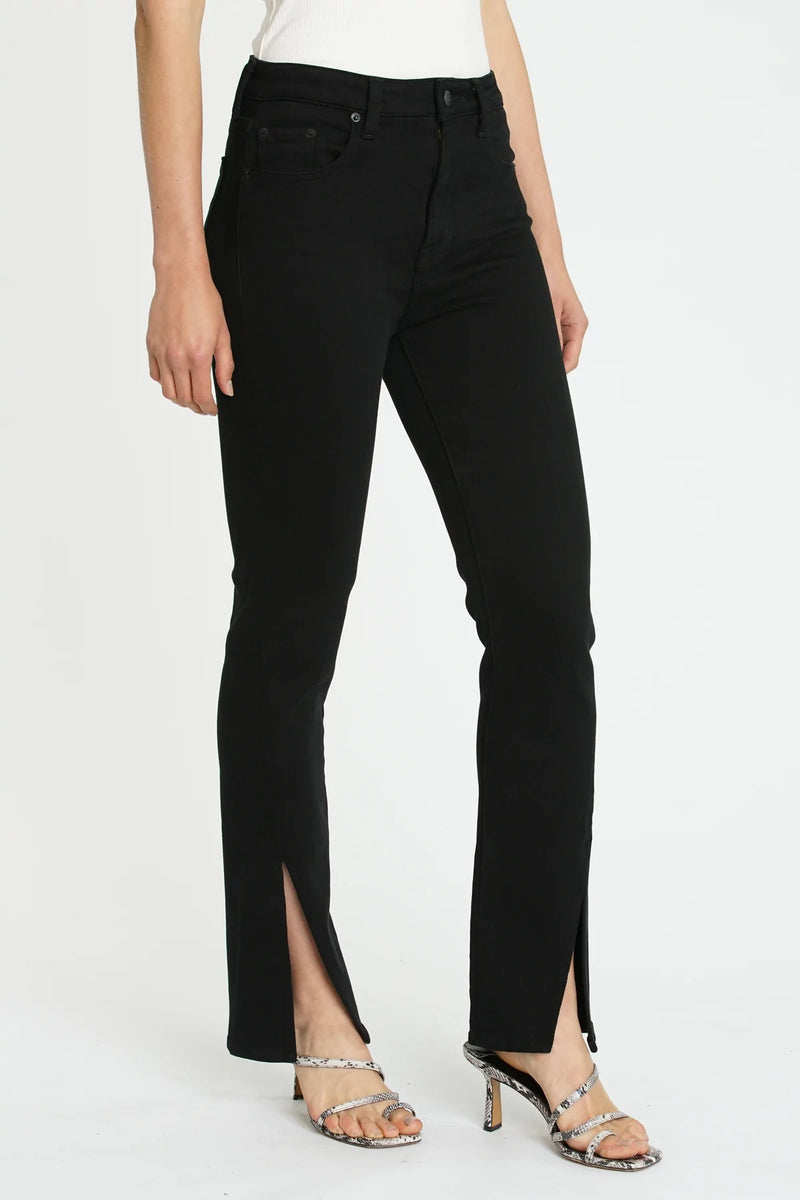 Teagan High Rise Vented Straight Jean