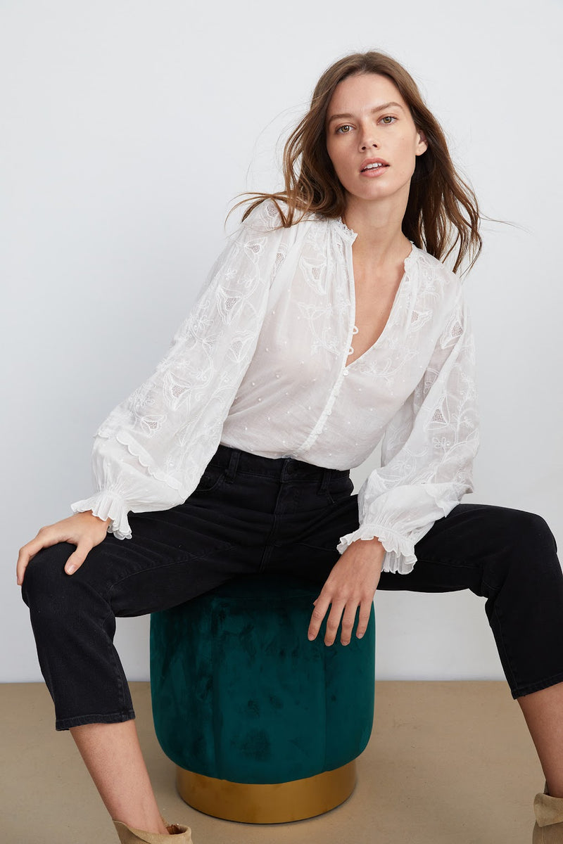 Gala Embroidered Top